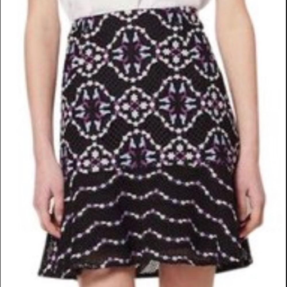 New Sandro Paris Ornel Lace Skirt XSmall